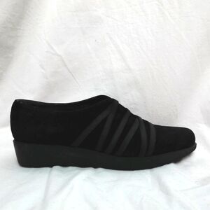 STUART WEITZMAN Black Suede Slip-on Sneakers, size 8.5M